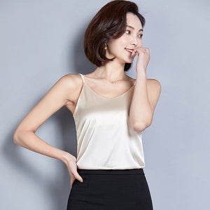 Lisy-Summer Imitation Silk Blouses